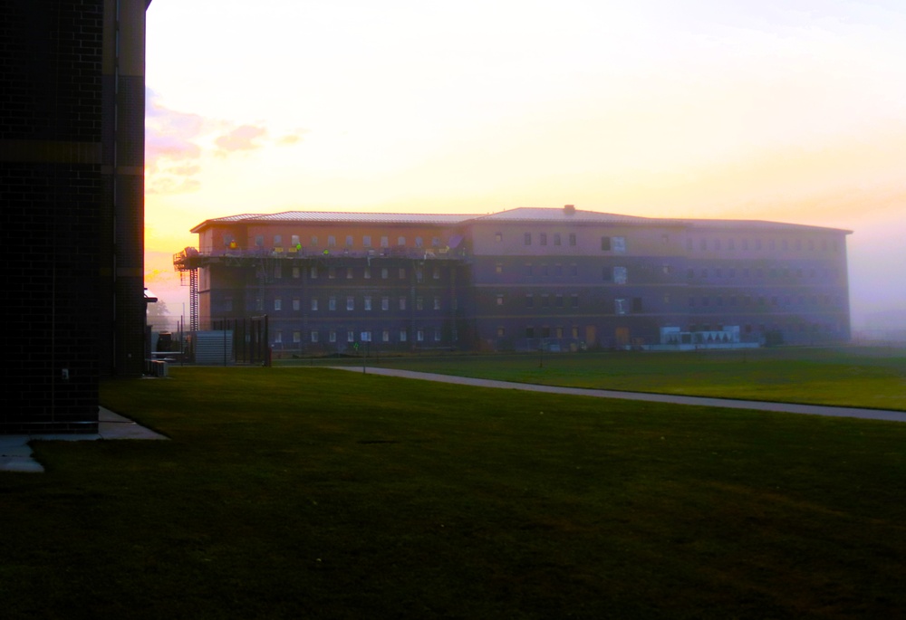 September 2025 construction operations of East Barracks Project at Fort McCoy