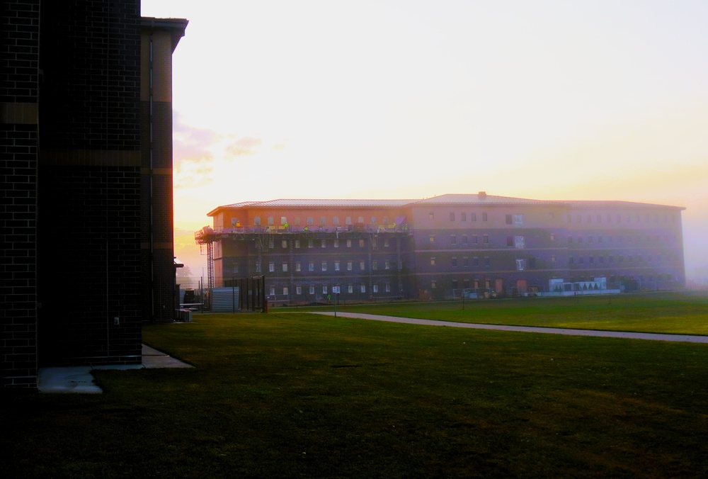 September 2025 construction operations of East Barracks Project at Fort McCoy