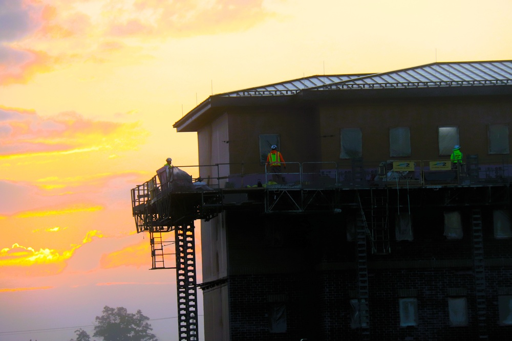 September 2025 construction operations of East Barracks Project at Fort McCoy