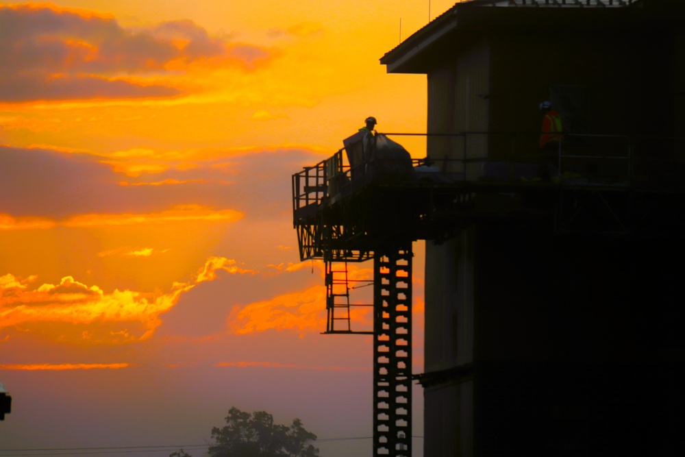 September 2025 construction operations of East Barracks Project at Fort McCoy