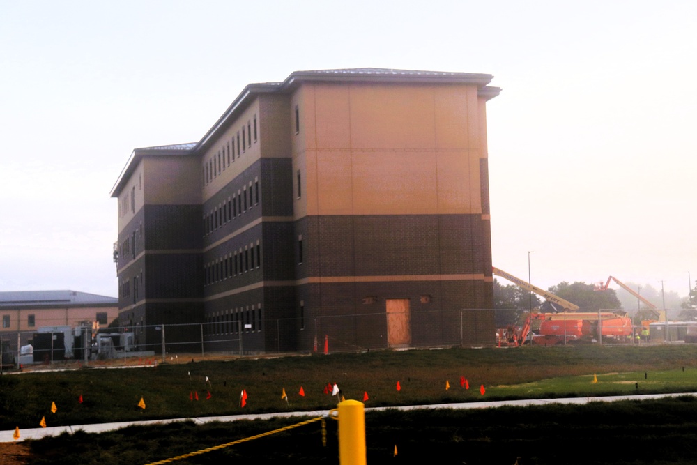 September 2025 construction operations of East Barracks Project at Fort McCoy