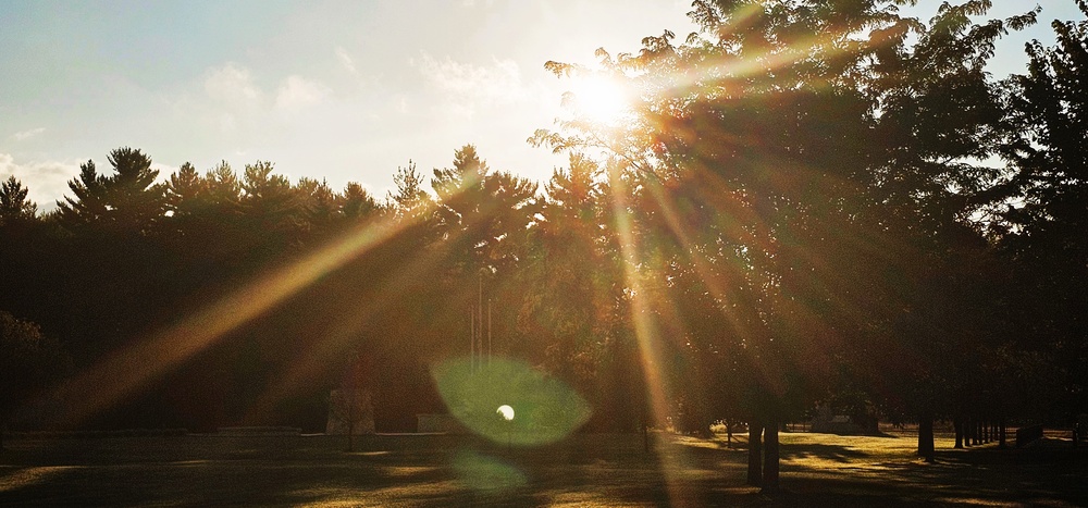 Fort McCoiy's Commemorative Area on Patriot Day 2025