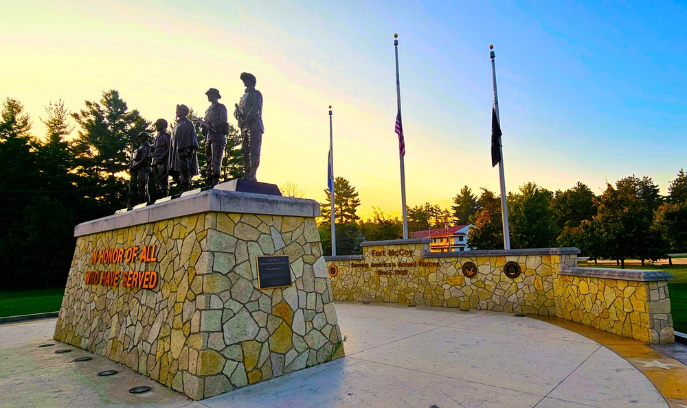 Fort McCoiy's Commemorative Area on Patriot Day 2025