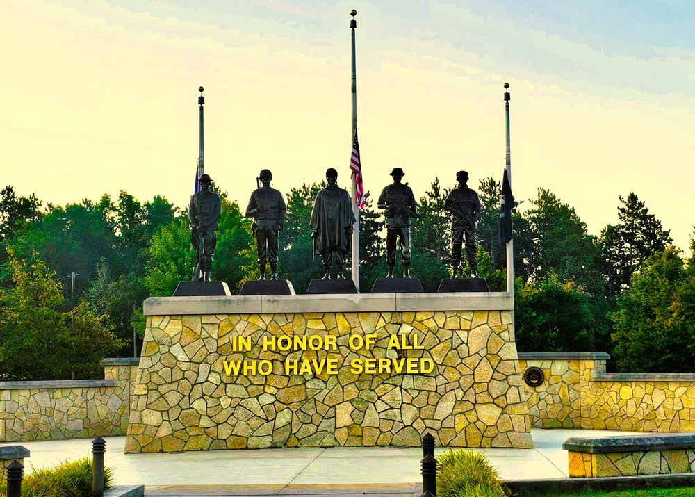 Fort McCoiy's Commemorative Area on Patriot Day 2025