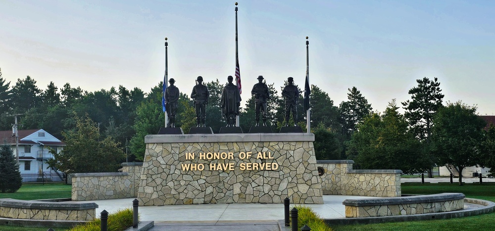 Fort McCoy's Commemorative Area on Patriot Day 2025