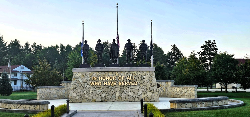 Fort McCoy's Commemorative Area on Patriot Day 2025