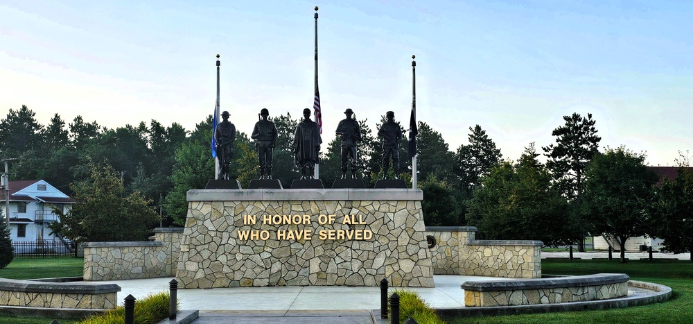 Fort McCoy's Commemorative Area on Patriot Day 2025