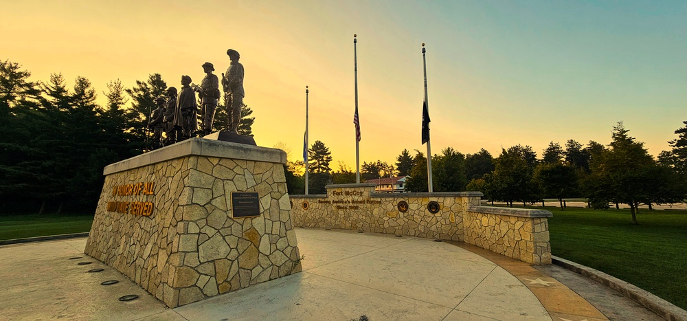 Fort McCoy's Commemorative Area on Patriot Day 2025