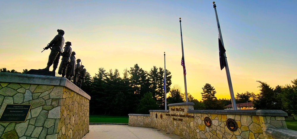 Fort McCoy's Commemorative Area on Patriot Day 2025