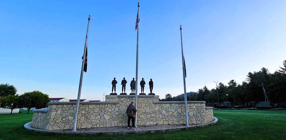 Fort McCoy's Commemorative Area on Patriot Day 2025