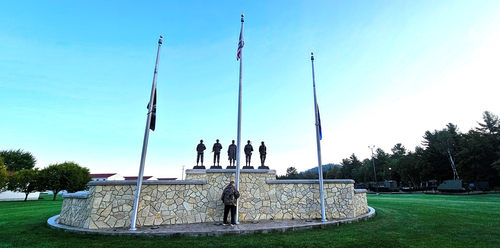 Fort McCoy's Commemorative Area on Patriot Day 2025