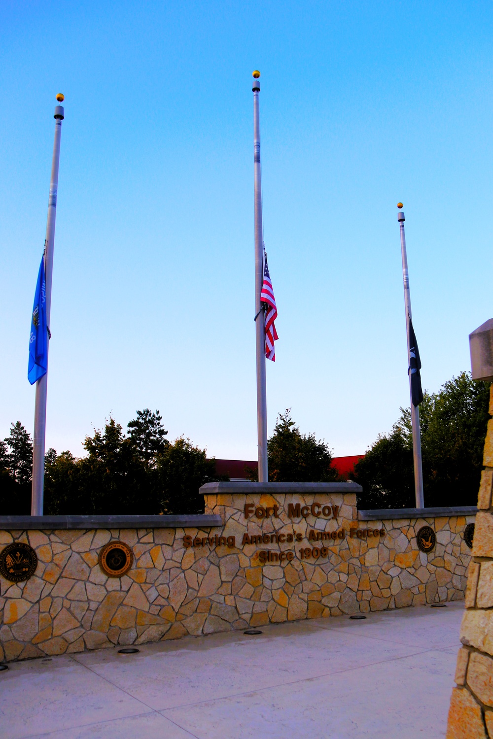 Fort McCoy's Commemorative Area on Patriot Day 2025