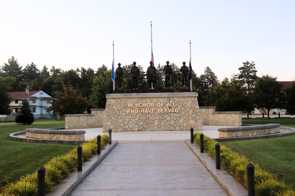 Fort McCoy's Commemorative Area on Patriot Day 2025