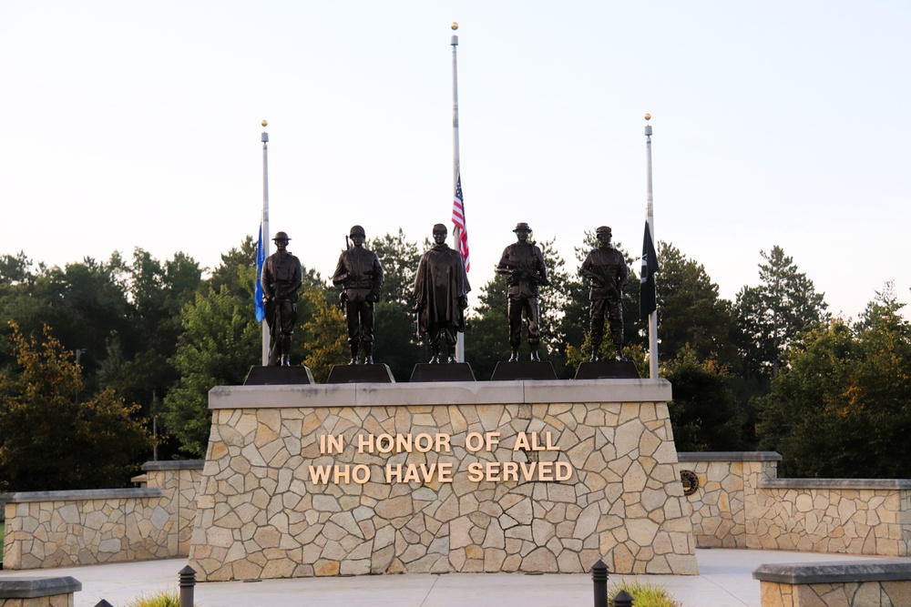 Fort McCoy's Commemorative Area on Patriot Day 2025