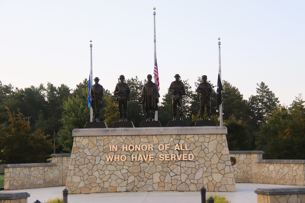 Fort McCoy's Commemorative Area on Patriot Day 2025
