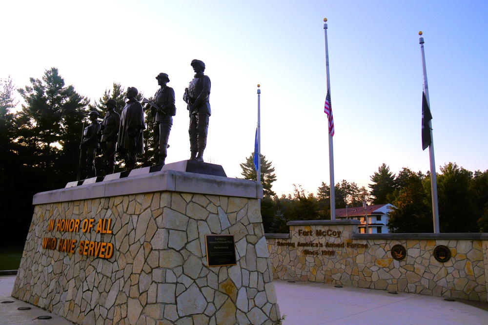 Fort McCoy's Commemorative Area on Patriot Day 2025