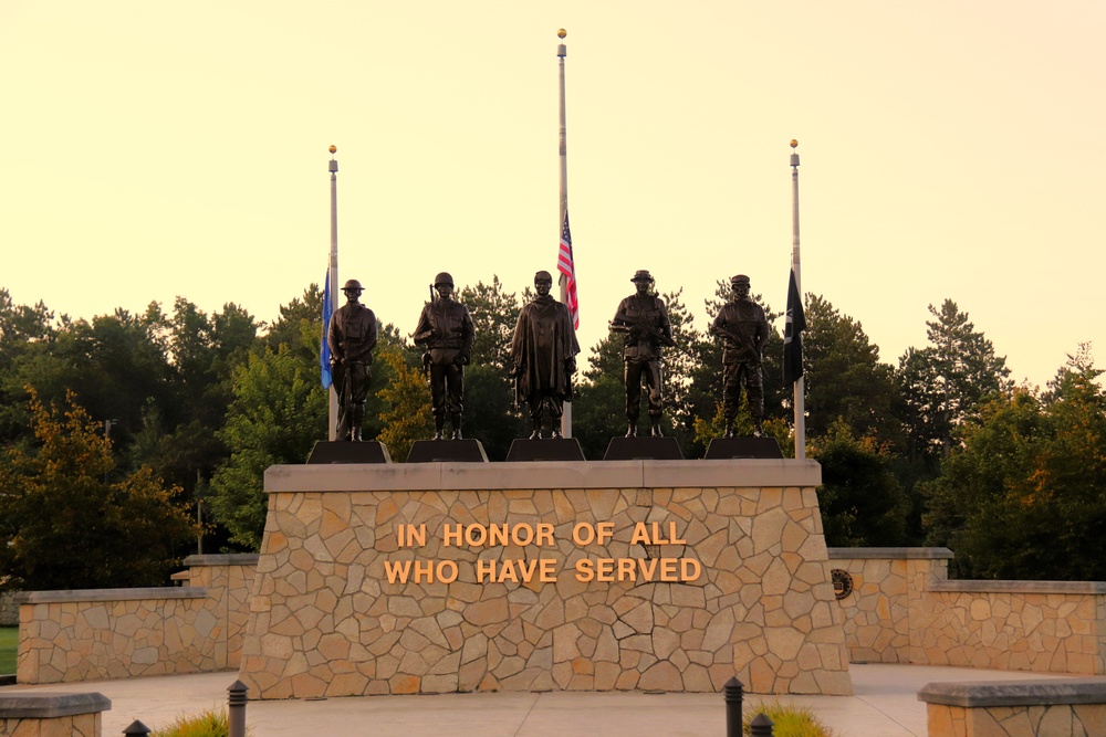 Fort McCoy's Commemorative Area on Patriot Day 2025