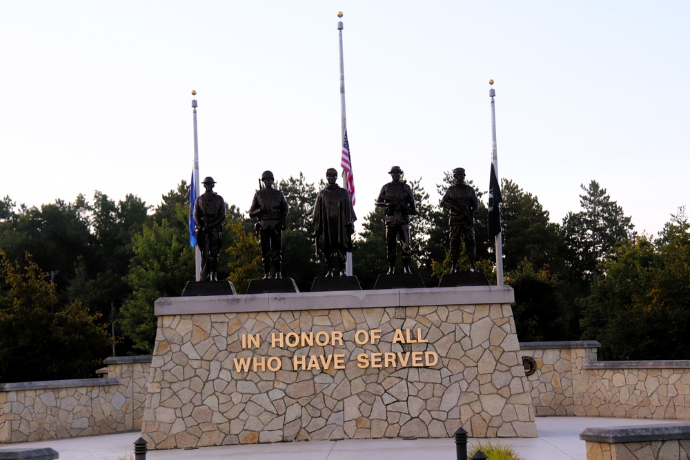 Fort McCoy's Commemorative Area on Patriot Day 2025