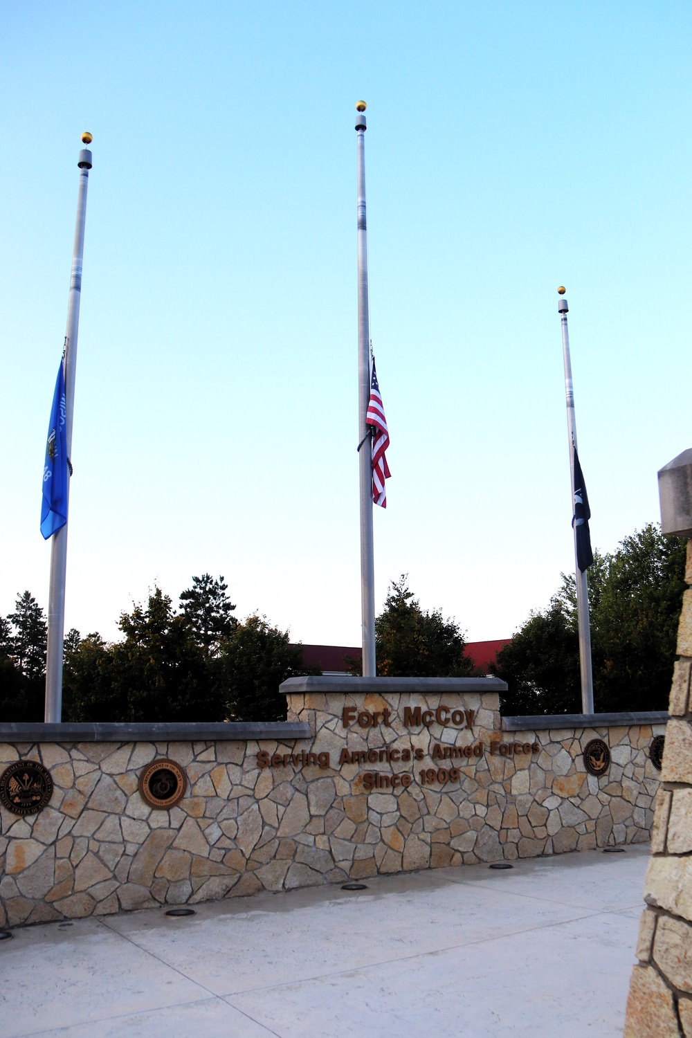 Fort McCoy's Commemorative Area on Patriot Day 2025