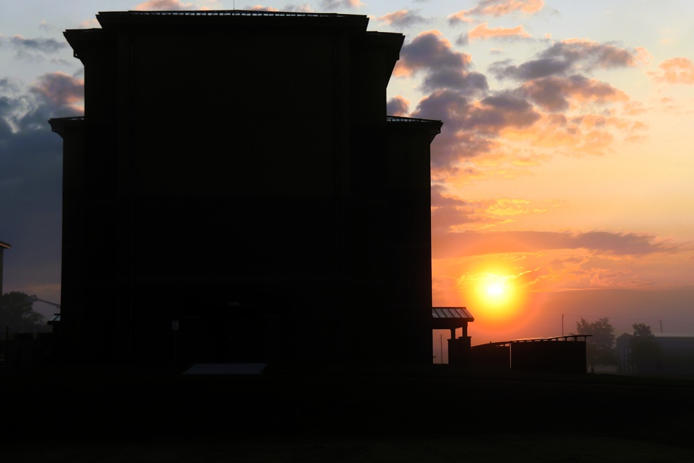 Fort McCoy's news South Barracks at sunrise