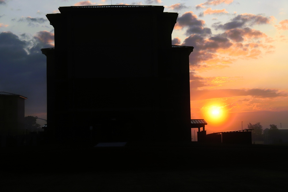 Fort McCoy's news South Barracks at sunrise