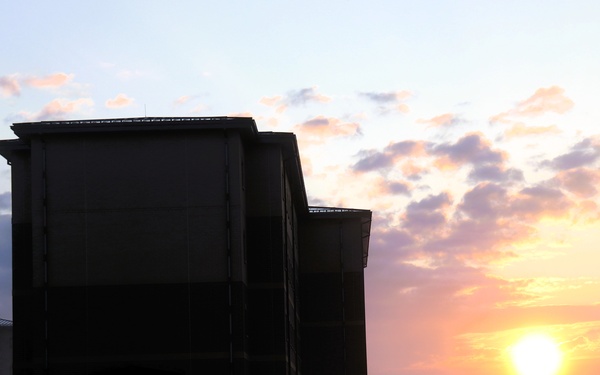 Fort McCoy's news South Barracks at sunrise