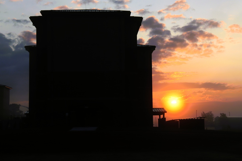 Fort McCoy's news South Barracks at sunrise