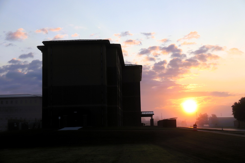 Fort McCoy's news South Barracks at sunrise