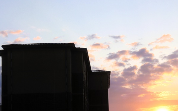 Fort McCoy's news South Barracks at sunrise