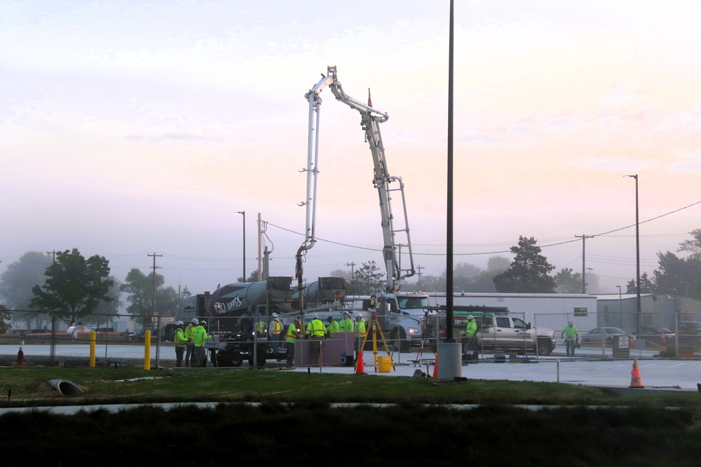 September 2025 construction operations for fiscal year 2024-funded $55.75 million Collective Training Officers Quarters Project at Fort McCoy