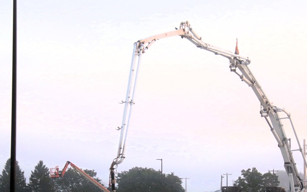 September 2025 construction operations for fiscal year 2024-funded $55.75 million Collective Training Officers Quarters Project at Fort McCoy