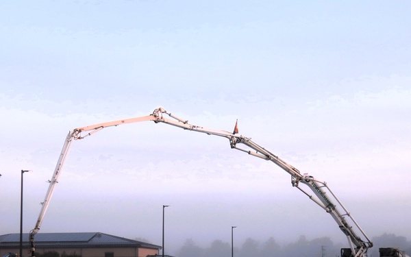 September 2025 construction operations for fiscal year 2024-funded $55.75 million Collective Training Officers Quarters Project at Fort McCoy