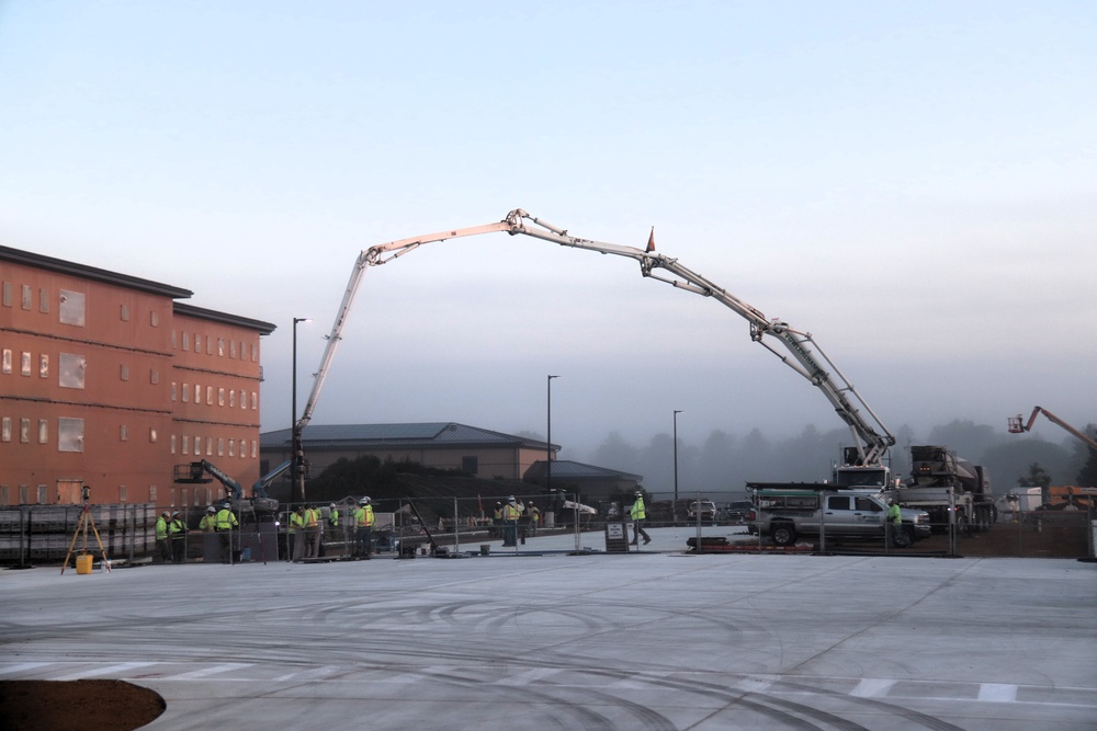 September 2025 construction operations for fiscal year 2024-funded $55.75 million Collective Training Officers Quarters Project at Fort McCoy