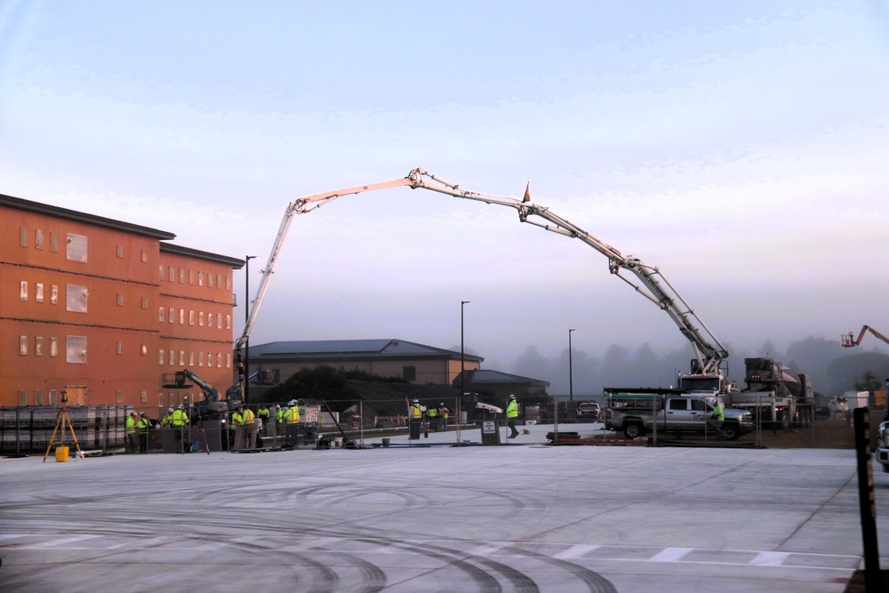 September 2025 construction operations for fiscal year 2024-funded $55.75 million Collective Training Officers Quarters Project at Fort McCoy