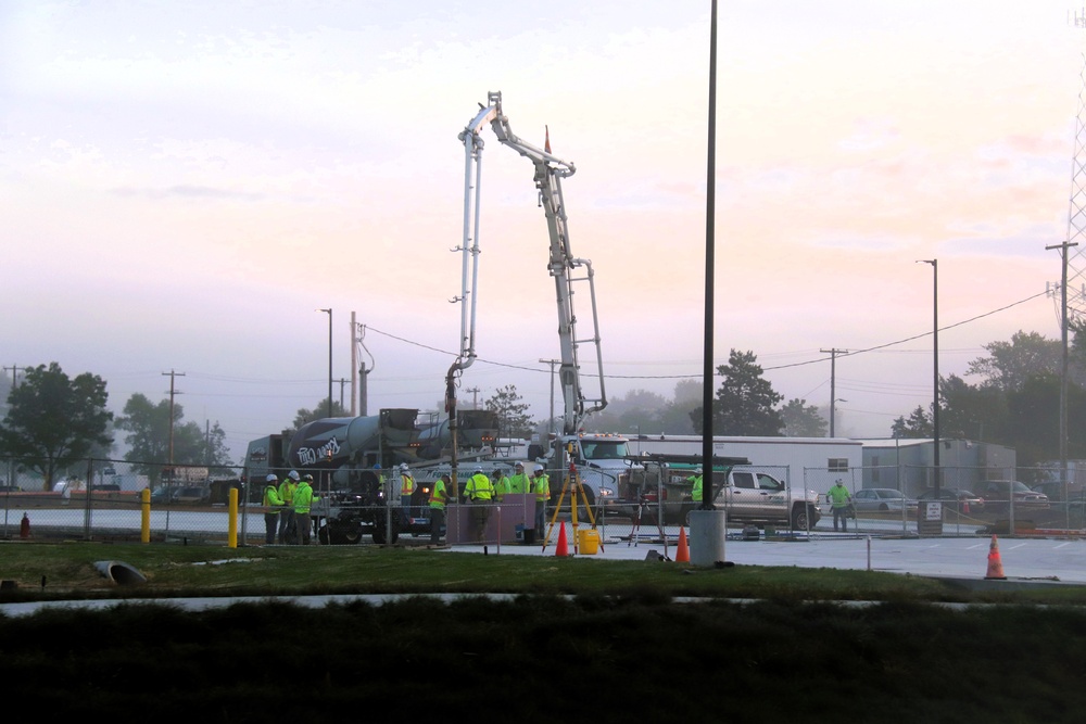 September 2025 construction operations for fiscal year 2024-funded $55.75 million Collective Training Officers Quarters Project at Fort McCoy