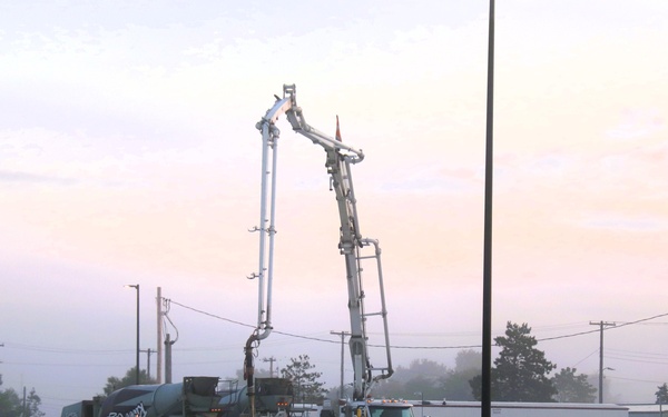 September 2025 construction operations for fiscal year 2024-funded $55.75 million Collective Training Officers Quarters Project at Fort McCoy