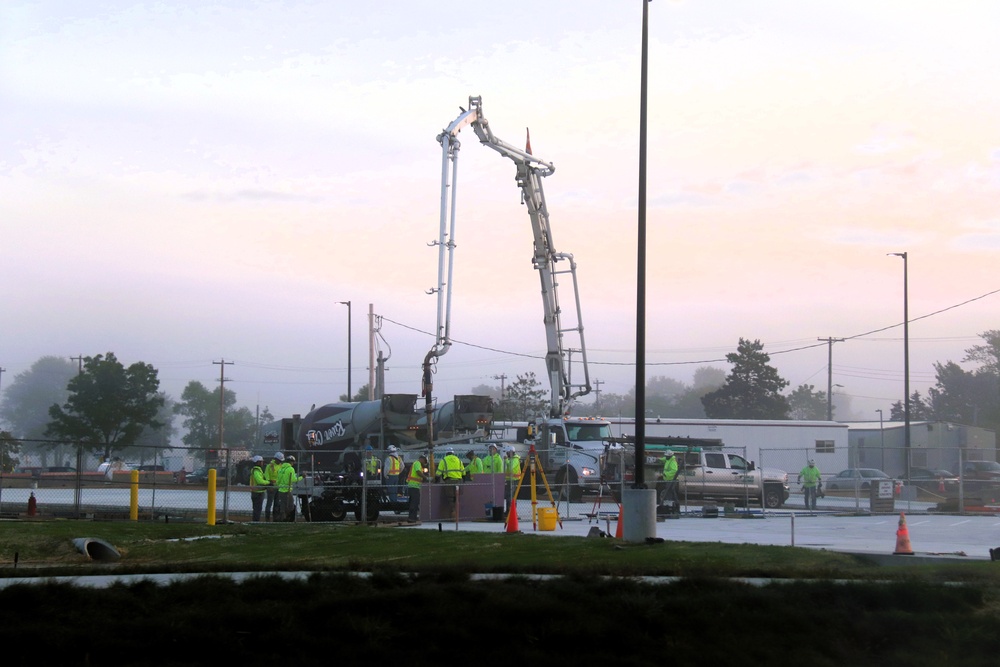 September 2025 construction operations for fiscal year 2024-funded $55.75 million Collective Training Officers Quarters Project at Fort McCoy