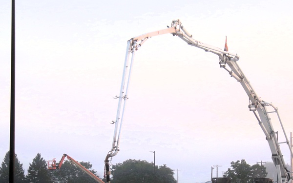 September 2025 construction operations for fiscal year 2024-funded $55.75 million Collective Training Officers Quarters Project at Fort McCoy