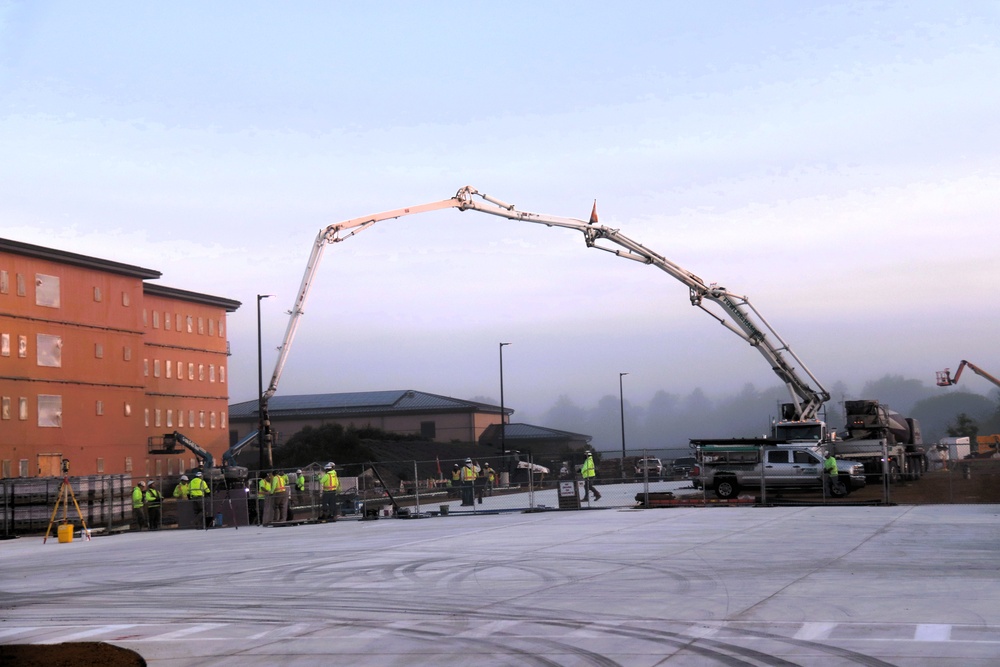 September 2025 construction operations for fiscal year 2024-funded $55.75 million Collective Training Officers Quarters Project at Fort McCoy