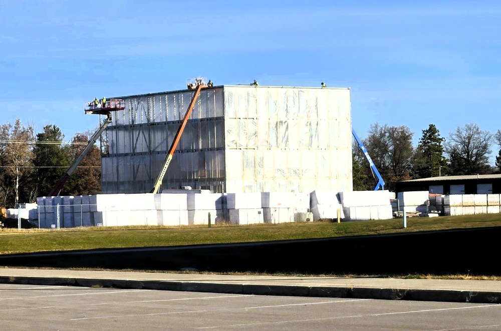 November 2025 construction operations for fiscal year 2024-funded $55.75 million Collective Training Officers Quarters Project at Fort McCoy