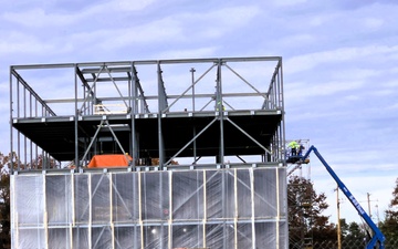 November 2025 construction operations for fiscal year 2024-funded $55.75 million Collective Training Officers Quarters Project at Fort McCoy