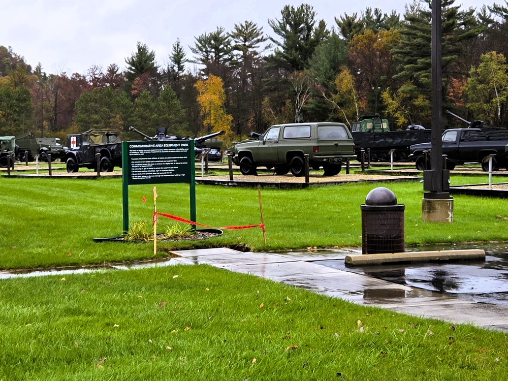 New concrete pads added to Fort McCoy's Commemorative Area