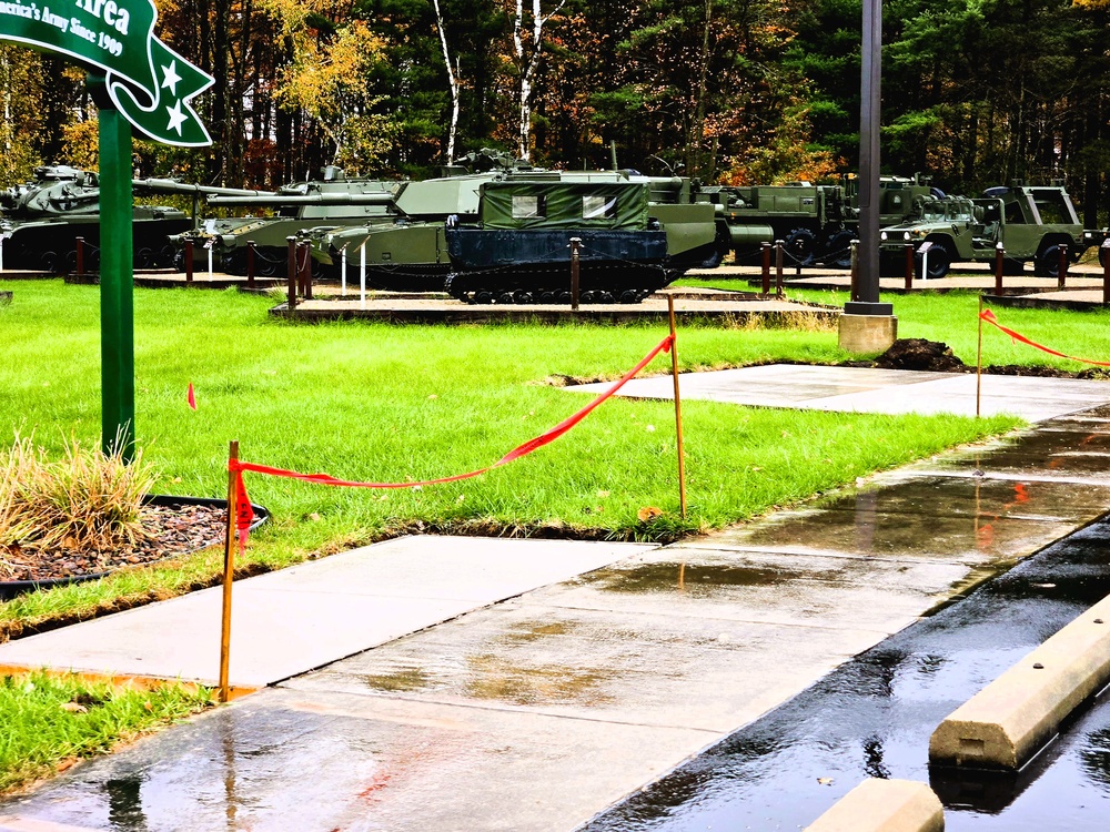 New concrete pads added to Fort McCoy's Commemorative Area