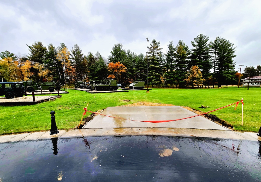 New concrete pads added to Fort McCoy's Commemorative Area
