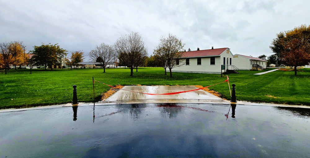 New concrete pads added to Fort McCoy's Commemorative Area