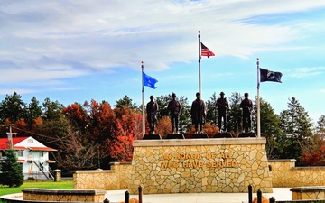 Fort McCoy’s Veterans Memorial Plaza was dedicated in 2009; serves as center point for McCoy ceremonies, more