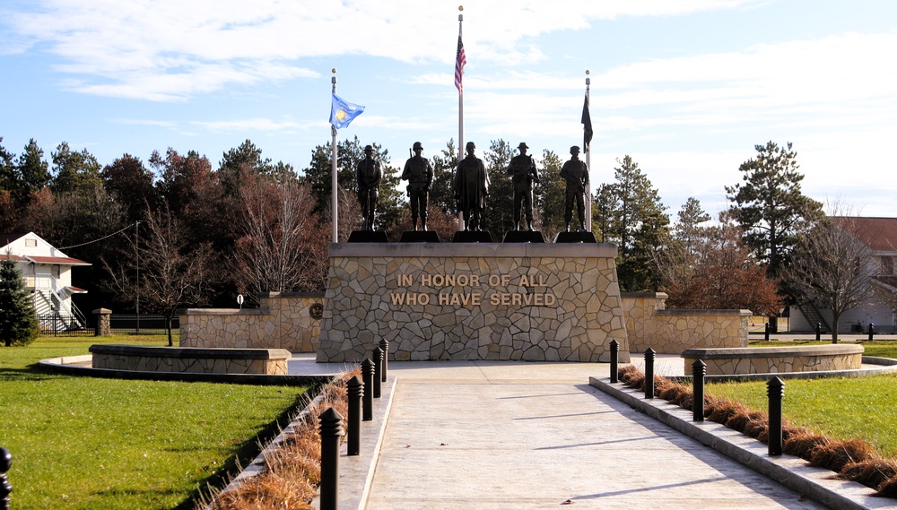 Fall Views of Veterans Memorial Plaza at Fort McCoy's Commemorative Area
