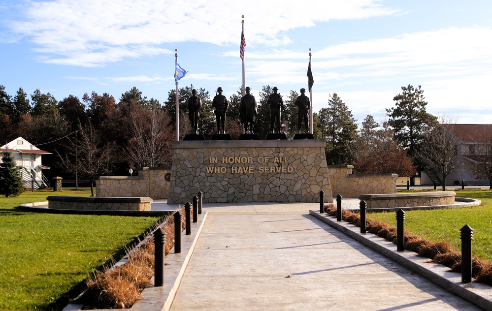 Fall Views of Veterans Memorial Plaza at Fort McCoy's Commemorative Area