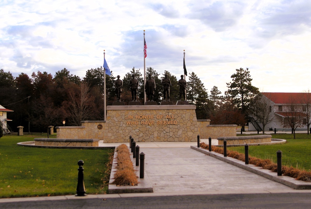 Fall Views of Veterans Memorial Plaza at Fort McCoy's Commemorative Area