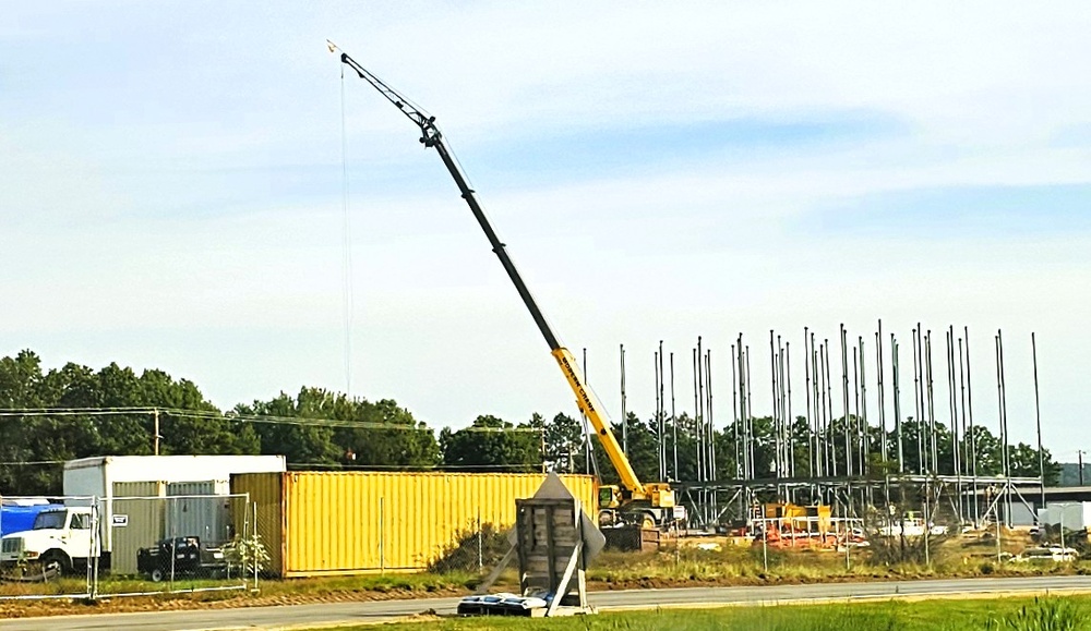 September 2025 construction operations for fiscal year 2024-funded $55.75 million Collective Training Officers Quarters Project at Fort McCoy